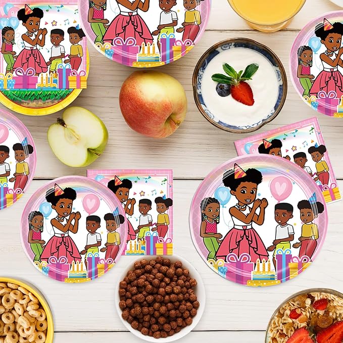 40pcs Gracies Corner Birthday Party Decoration include Napkins,Plates, for Gracies Corner party Supplies