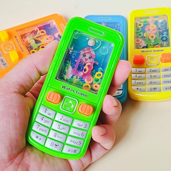 18 Pack Water Ring Toss Handheld Game,90s Nostalgia Cell Phone Toys,Pefect for kids Back to School Valentines Day Gifts Birthday Party Favor,Return Gifts,Goodie Bags Stuffers,Classroom Prizes Bulk