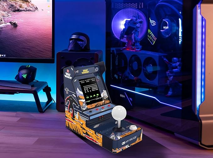 My Arcade Space Invaders Joystick Player: Retro Gaming Console, 3 Retro Games in 1, Space Invaders Arcade