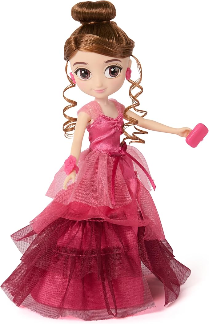 Wizarding World Harry Potter, 8-inch Hermione Granger Doll 9-Piece Yule Ball Gift Set with Doll Accessories, Kids Toys for Ages 6 and up