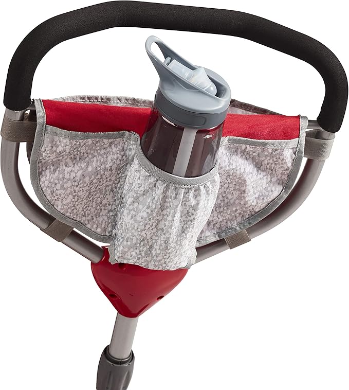 Radio Flyer Ultimate All-Terrain Stroll ’N Trike, Ages 1-5, Convertible 4-in-1 Tricycle, All-Terrain Tires, Parent Push Handle, UV Canopy, Accessories, Safety Harness, Stroller Tricycle for Toddlers