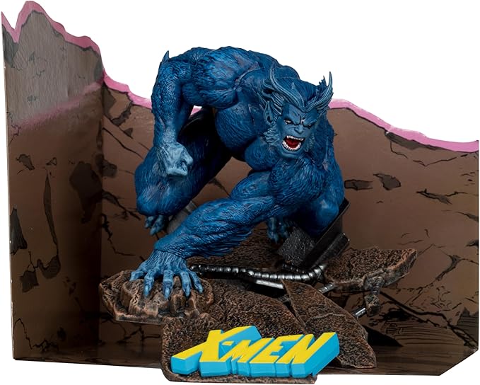 McFarlane Marvel Beast 1:10th Scale Collectible with Scene (X-Men #1) Toys