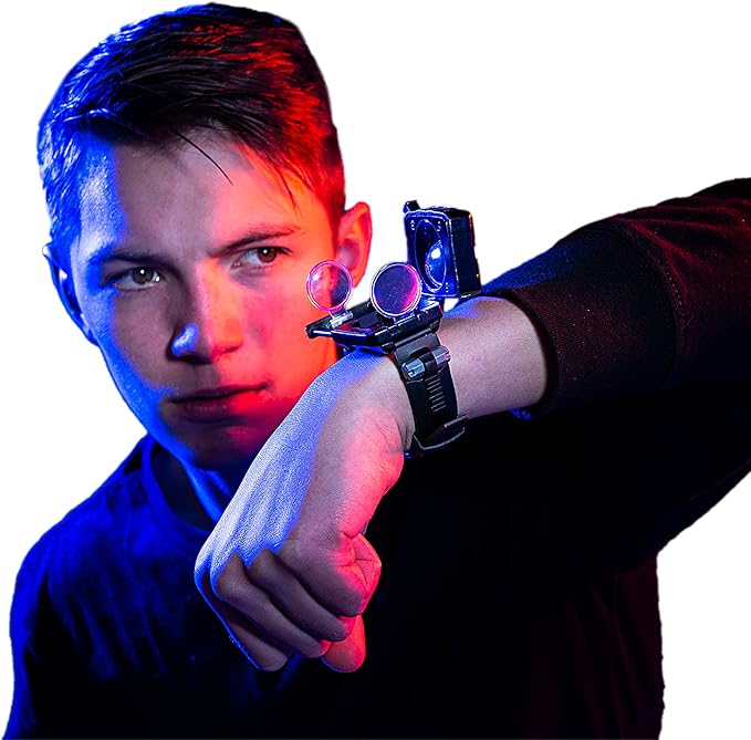 SpyX / Spy Wrist Talkies. 8-1 Multifunctional Walkie Talkies Toy Spy Watch for Kids. Hands-Free Two-Way Radio Spy Gadget Watch for Junior Secret Agent / Ninja Spy. 2-Pack