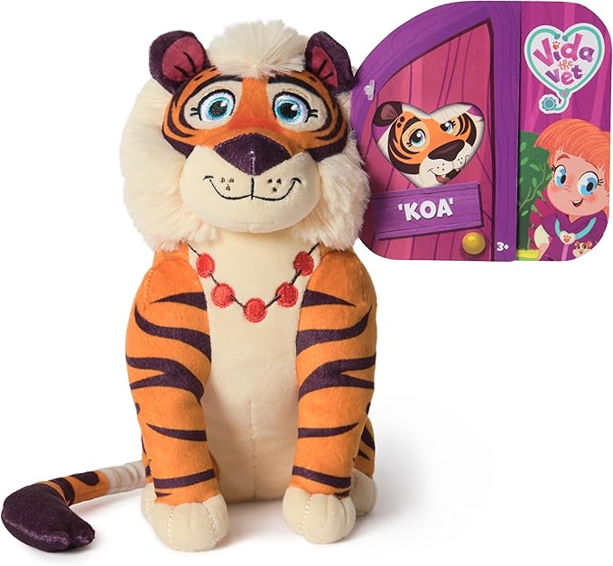 Vida The Vet, Koa Plush Toy, 7-Inch Tall Stuffed Animals with Super-Soft Fur, Kids Toys for Girls & Boys Ages 3 and up