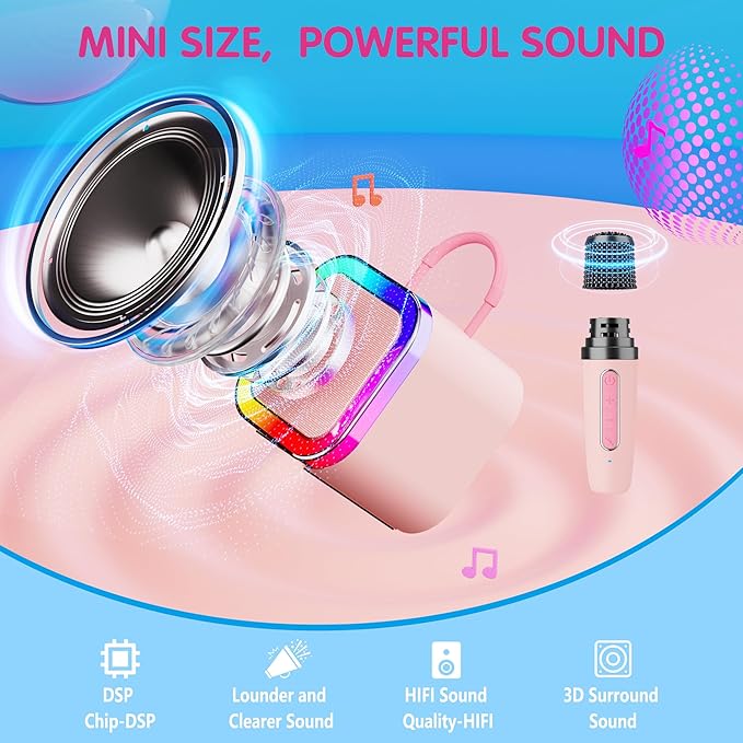 Kid MP3 Players for Party Music Learning P-Ink (Pink)