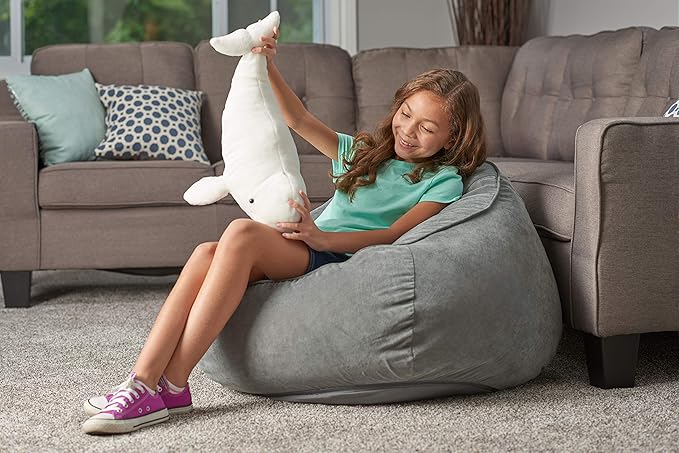 Wild Republic Beluga Whale Plush, Stuffed Animal, Plush Toy, Gifts for Kids, Cuddlekins, 21 inches , White
