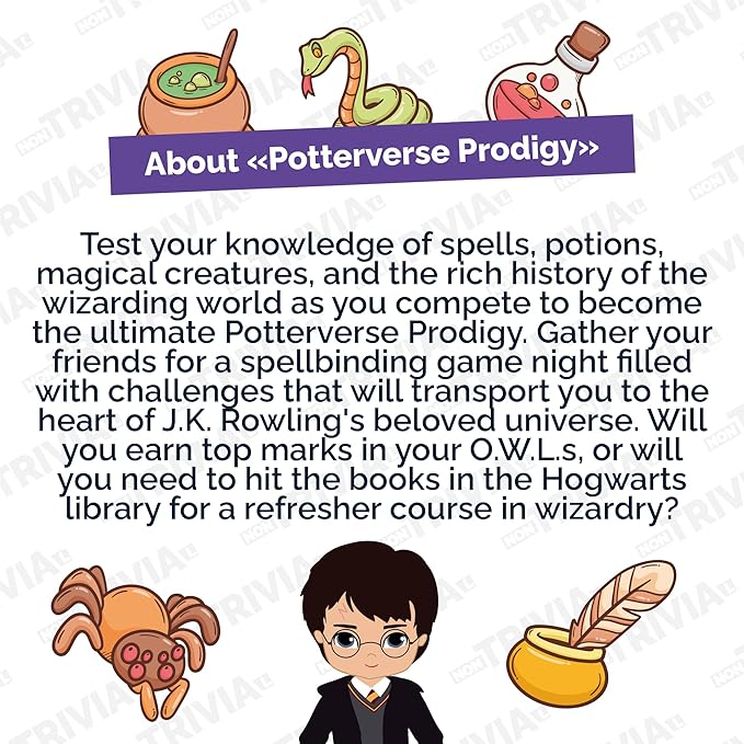Couch Trivia Digital Game A Fun and Educational Game with Virtual Host for Children (Potterverse Prodigy)