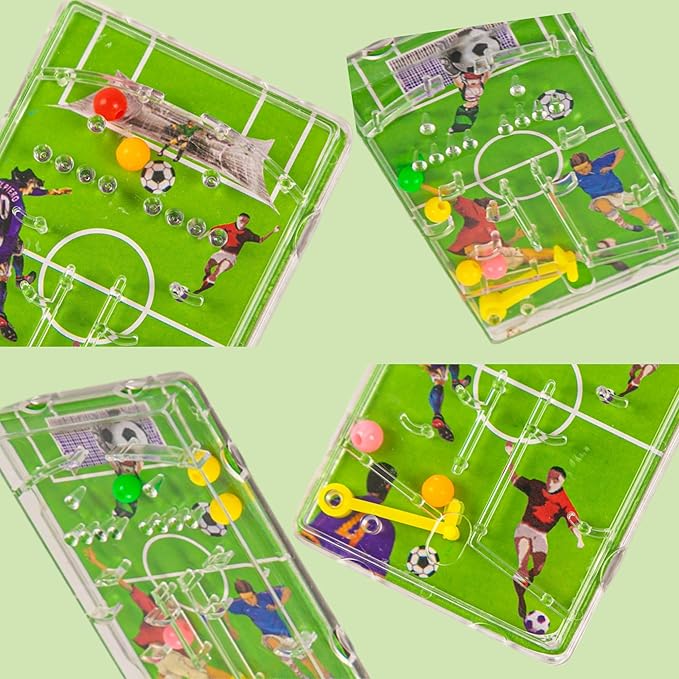 120Pieces Mini Soccer Pinball Game and Maze Puzzles 2 In1-Football Party Favors for Children-Pinata Filler-Goodie Bag Stuffers-Prize Box Toys-Mini Supplies It Small Birthday Decorations