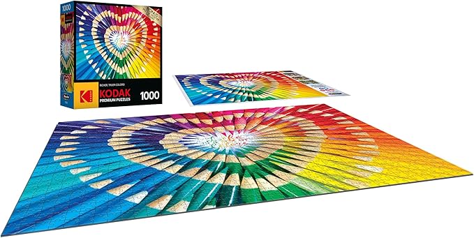 RoseArt - Kodak Premium - Life is a Box of Colors - 1000 Piece Jigsaw Puzzle for Adults