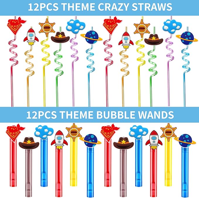 Blue Hydrangea 232 Pcs Cartoon Story Theme Birthday Party Favors Decorations Supplies for Kids Goodie Bag Stuffer Pinata Filler