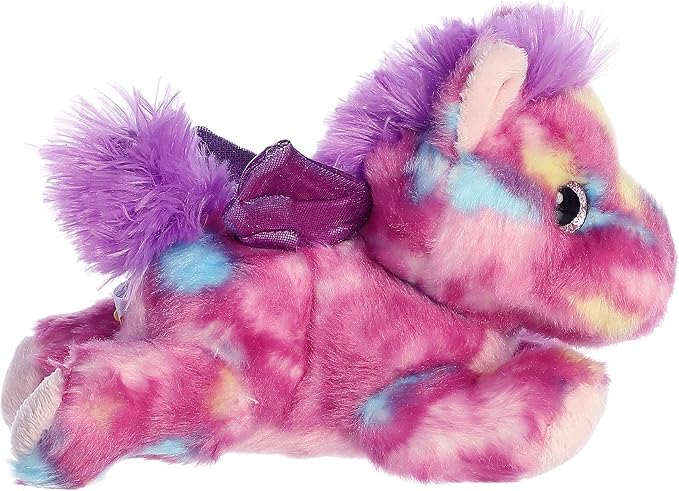 Aurora® Vibrant Bright Fancies™ Tutti Frutti Pegasus™ Stuffed Animal - Eye-Catching Fun - Delightful Cuddles - Purple 7.5 Inches