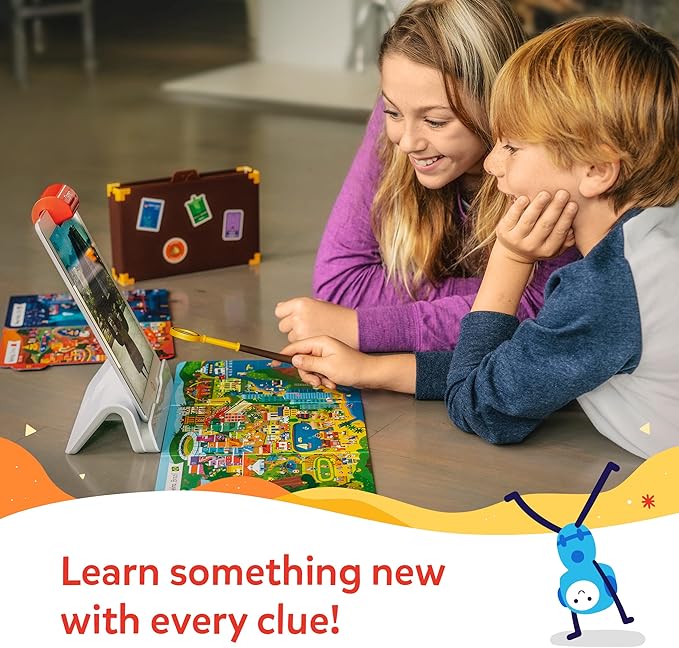 Osmo - Detective Agency Starter Kit for iPad, Pretend Play, Detective Board Game, Mystery Games, Learning Toys for 5 to 11 Year Olds, Mystery Toys, Detective Toy, Puzzles for Kids, Memory Games, STEM