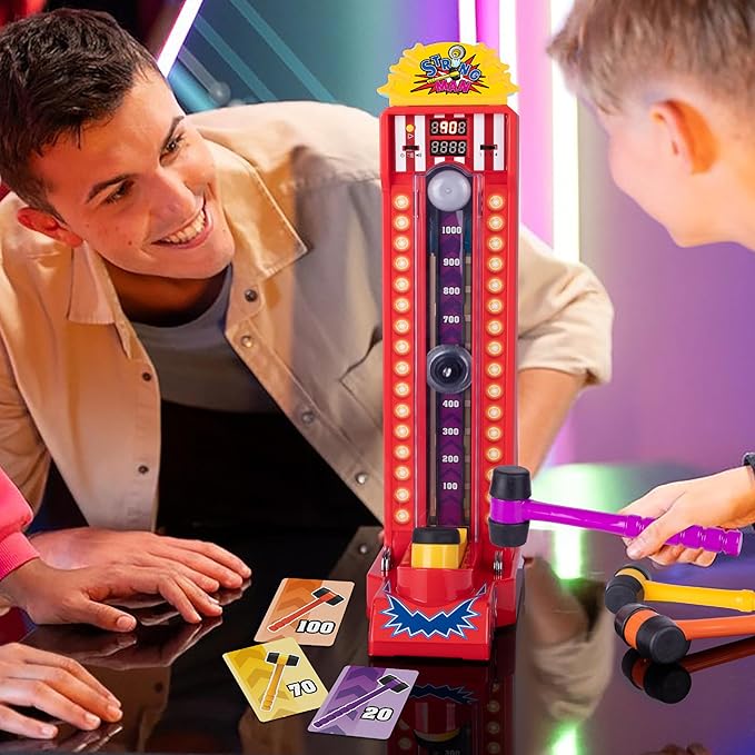 #winning Electronic Arcade Strongman Desktop High Striker Strength Tester Game