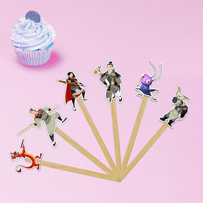 Muln Cupcake Topper – Brave Warrior Theme Cupcake Topper for Birthday Celebrations and Cultural Style Events, Courage Inspired Decorative Cake Topper for Dessert Tables, Themed Parties and Festive.