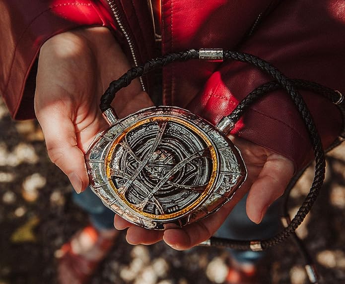 Toynk Marvel Studios Doctor Strange in the Multiverse Of Madness Brass Eye Of Agamotto Prop Replica Necklace