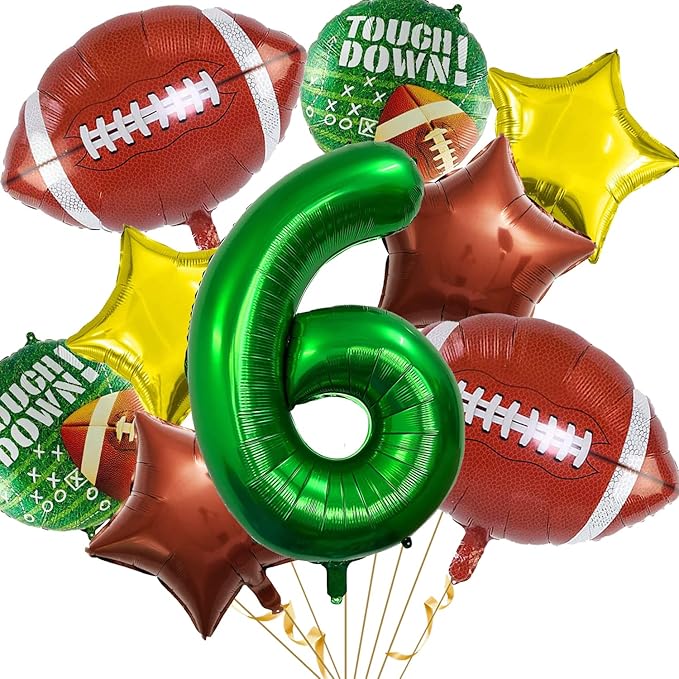 Football Balloons Set Football Birthday Party Decorations Football Touchdown Sports Theme Birthday Party Decoration, Tailgate Game Day Football Theme Supplies Birthday Party Decorations