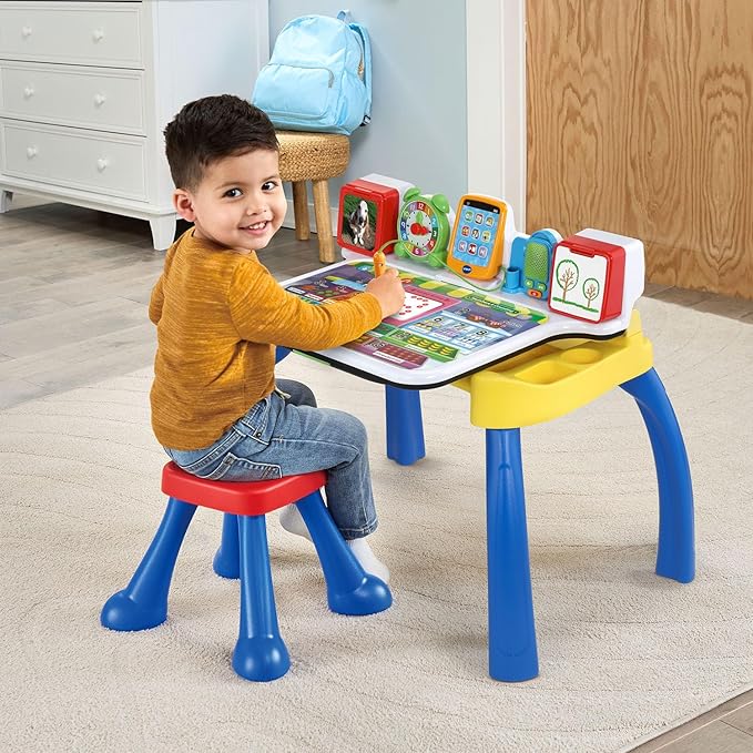 VTech Explore and Write Deluxe Activity Desk (Frustration Free Packaging), Blue