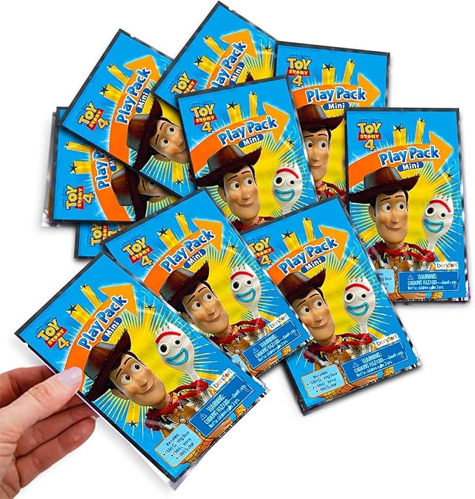 Disney Toy Story Mini Party Favors Set for Kids - Bundle with 24 Mini Toy Story Activity Play Packs with Coloring Pages, Stickers (Buzz Lightyear Woody Birthday Party Supplies)