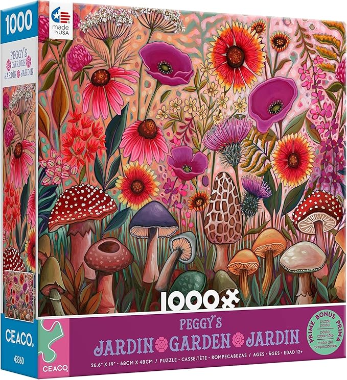 Ceaco - Peggy's Garden - Morel of The Story - 1000 Piece Jigsaw Puzzle