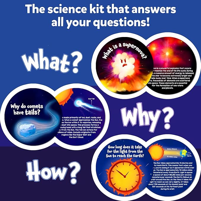 Skillmatics Flash Cards - Science Snippets Space, STEM Learning Educational Toys & Learning Aids for Kids, Gifts for Boys & Girls Ages 7, 8, 9 & Up, Homeschool, Classroom & Travel Activity
