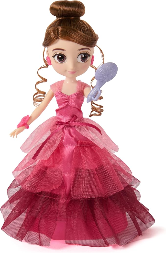 Wizarding World Harry Potter, 8-inch Hermione Granger Doll 9-Piece Yule Ball Gift Set with Doll Accessories, Kids Toys for Ages 6 and up