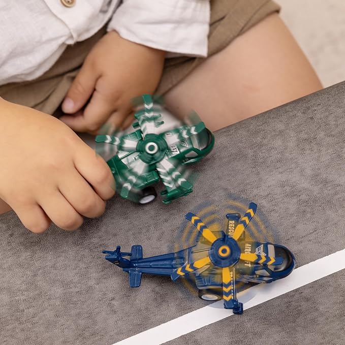 JOYIN 16 Pcs Pull Back Airplane Toys, Boys Plane Playset, Aircraft Incl Helicopter, Fighter, Bomber, Gifts for Toddler Kids 3+ Years Old, Easter Basket, Treasure Box Toys for Classroom