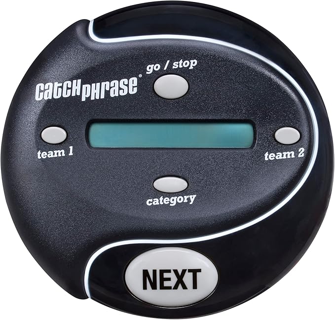 Hasbro Gaming Catch Phrase Electronic Game | Fun Active Handheld Party Games for Adults, Teens, and Kids | 4 or More Players, 2 Teams | Portable Summer Travel Activities | Ages 12+ (Amazon Exclusive)