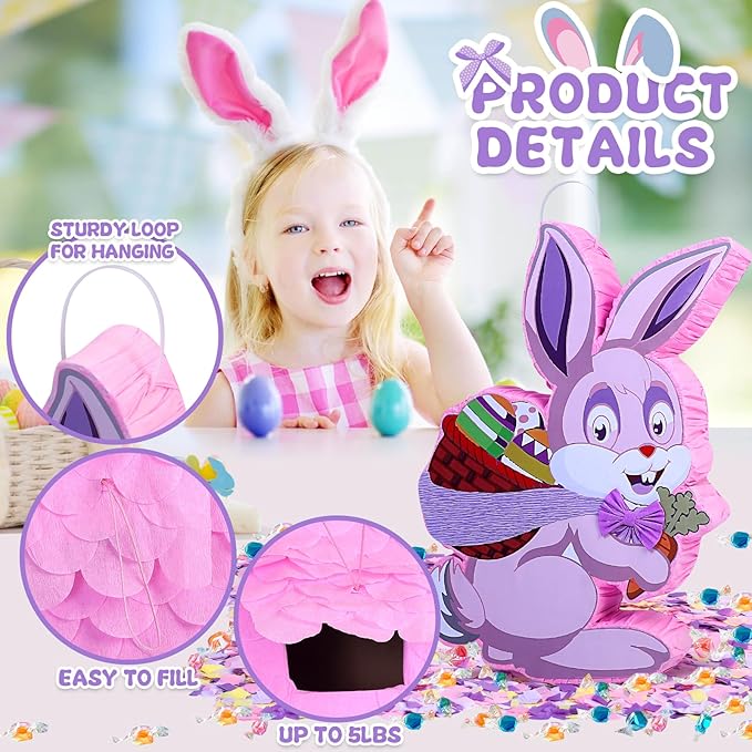 Pinata for Birthday Party Decorations (Bunny)