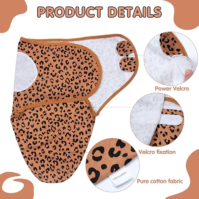 Reborn Baby Doll Clothes Accessories with Leopard Print Pattern for 17-20 Inch Reborn Newborn Baby Dolls