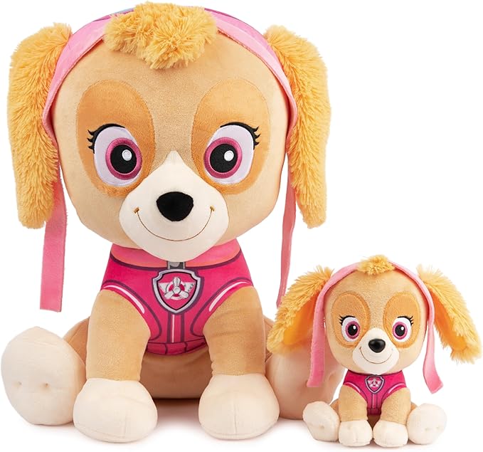 GUND Official PAW Patrol Skye in Signature Aviator Pilot Uniform Plush Toy, Stuffed Animal for Ages 1 and Up, 6" (Styles May Vary)