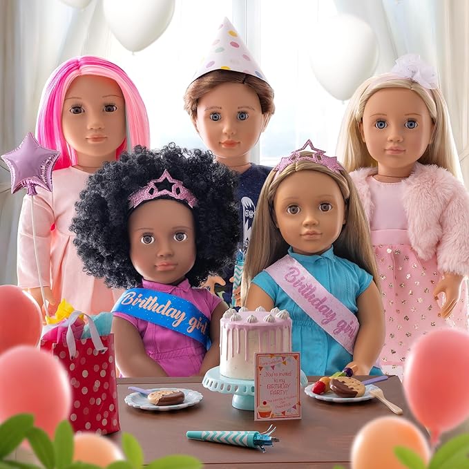 Our Generation - 18 Inch Doll - Blonde Hair and Brown Eyes - Birthday Party Accessories - Pretend Play - Toys for Kids 3 and Up - Anita