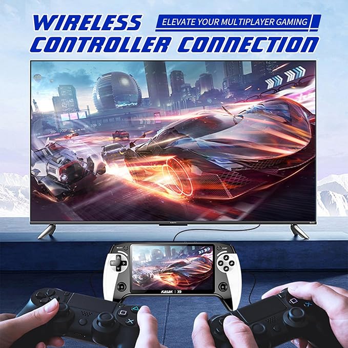 Retro Handheld Game Console of Boy Portable Hand Held Video Games X9 Preloaded Wireless Juegos para Niños Stick TV Pixel Gaming for Kids Sf3000 Plug 'n' Play Drive Systems De Juegos Portátil