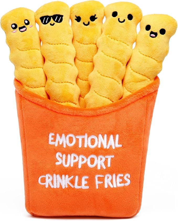 WHAT DO YOU MEME? Emotional Support Crinkle Fries — Plush Fries by Emotional Support Pals