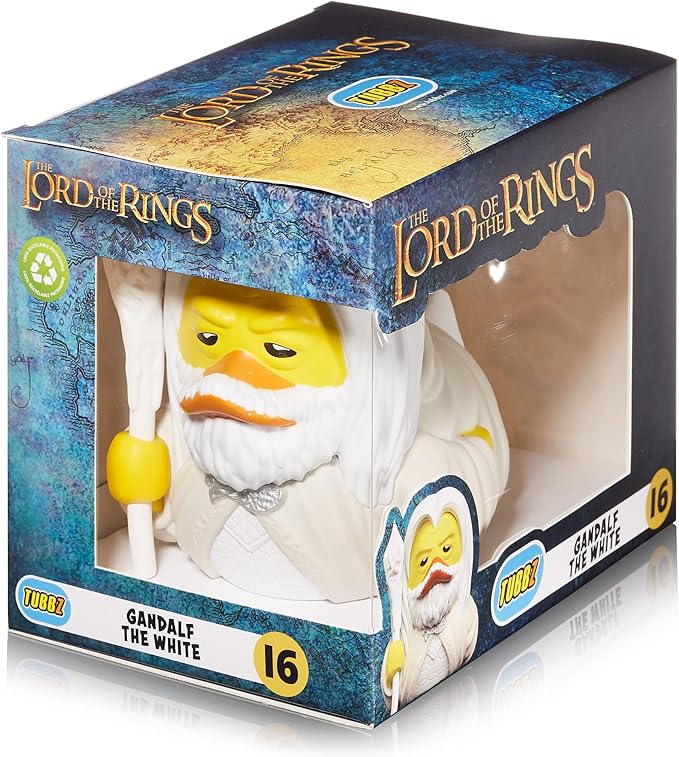 TUBBZ Boxed Edition: Lord of The Rings - Gandalf The White Cosplaying Rubber Duck Vinyl Figure