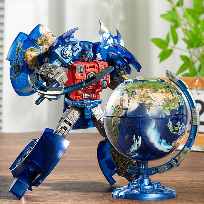 2-in-1 Transforming Robot Toys, Globe Transform to Robots Action Figure, 2 Shapes Deformation Action Figures Toy for Kids & Adults, STEM Educational Toy, Birthday Christmas Party Gifts for Boys