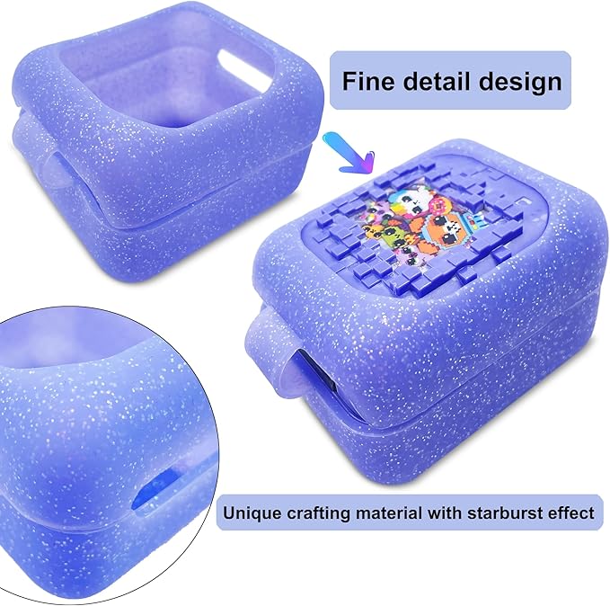 Hard Carrying EVA Case for Bitzee Interactive Toy Digital Pet with 15 Animals Virtual Electronic Pet, Protective Storage Accessory for Bitzee 3D Interactive Pets React to Touch (Silicone Case Cover)