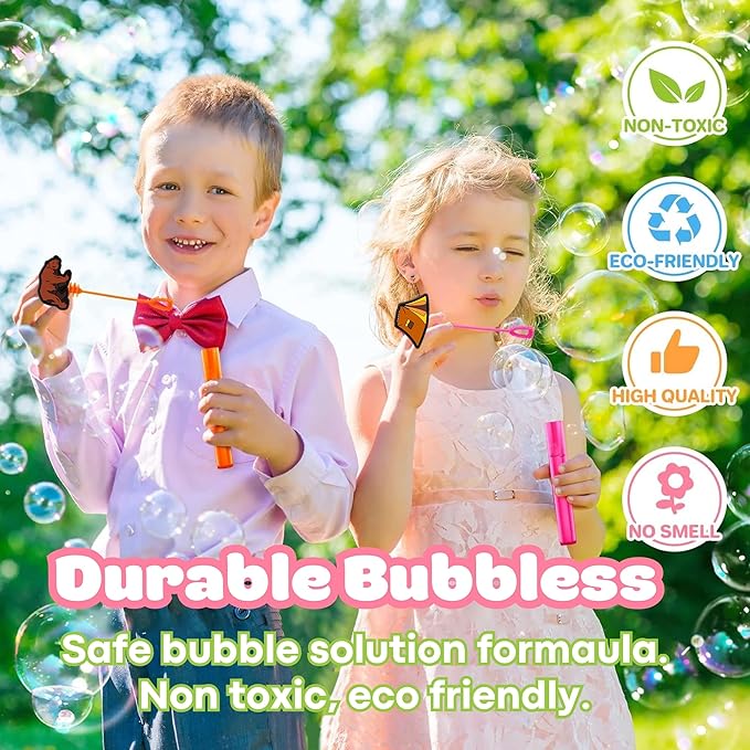 Camping Party Favors for Kids – 24PCS Outdoor Adventure Bubble Wands, Great for Birthday Supplies, Pinata Fillers, Goodie Bags & Classroom Rewards