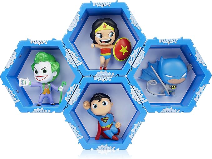 Wow! PODS DC Comics Light-Up Bobbling-Head Superhero Figure Collectible Toy (Metallic Batman), Multi-Color