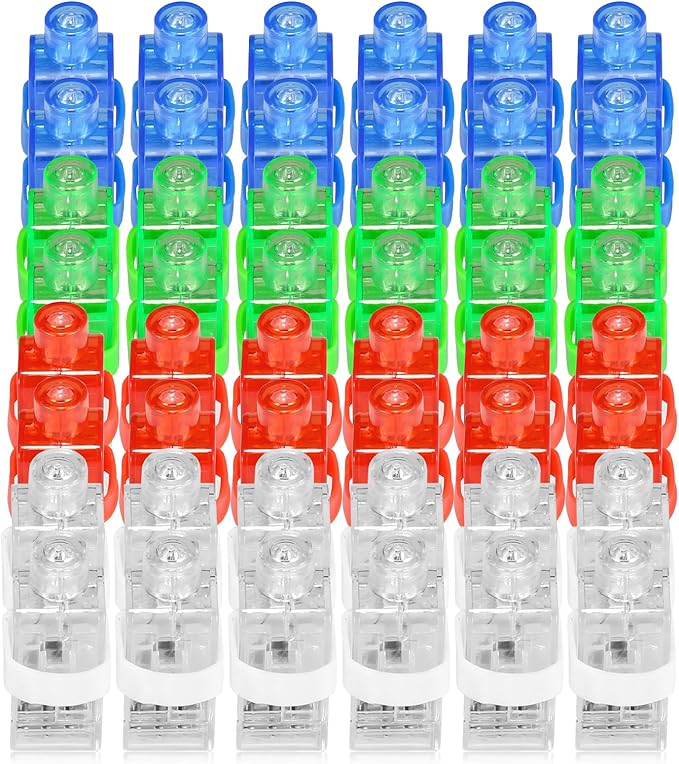CALIFORNIA CADE ELECTRONIC Finger Lights- 50Pcs Finger Flashlights for Kids-Bachelorette Party Favors - Party Supplies for Parties Cheering Novelty Toys for Kids, Adult