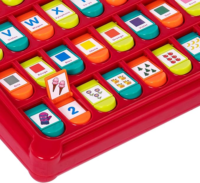 Battat – French Alphabet Toy for Learning – 50 Pop-Up Flaps – Letters, Words, Numbers, Colors, Shapes – Educational Toy for Toddlers, Kids – 3 Years + – Alphabet Cache-Cache