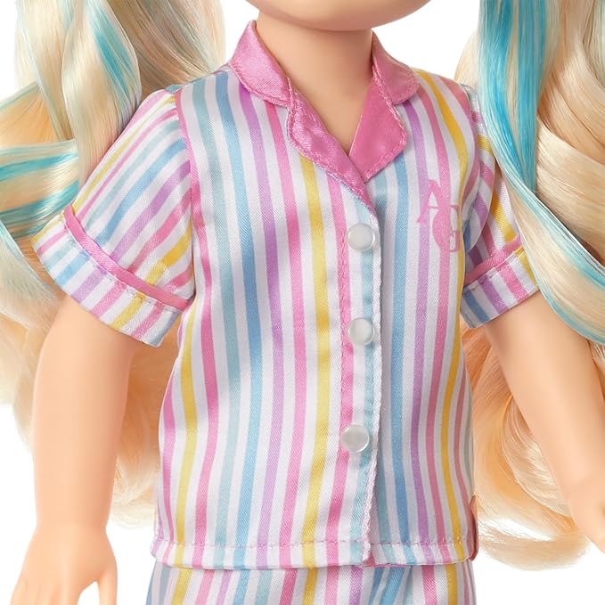 American Girl, AG Sisters Self-Care Sleepover Set, Doll Playset, for 14.5-inch Dolls, 22 pcs, for Ages 4+