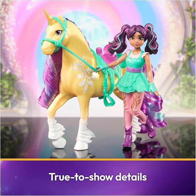 Unicorn Academy, Ava & Leaf with 2 Accessories & Hair Tool, Dolls & Unicorn Toys for Girls Ages 4 and up