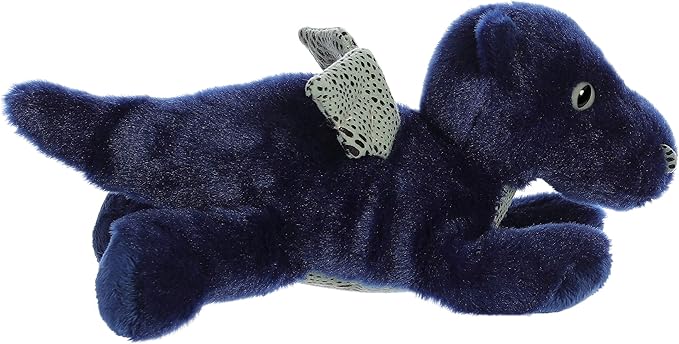 Aurora® Adorable Mini Flopsie™ Sapphire Dragon™ Stuffed Animal - Mini Companions Ready for Playful Adventures - for Kids All Ages, Toddlers, Adults, and Families - Blue 9.5 Inches