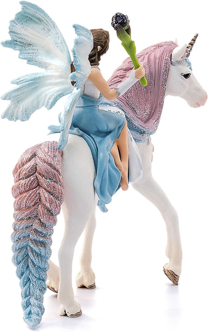 Schleich bayala Fairy Princess Eyela with Sparkly Unicorn Toy from The Princess and the Unicorn Movie for Kids Ages 5-12