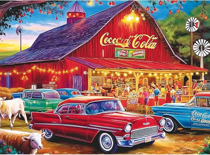 300 Piece Jigsaw Puzzle for Adults – Night Car Life - Challenging Puzzle Game, Unique Artwork, Gift for Birthday, Home Decor, Fun for Family Entertainment(20.5" x 15")