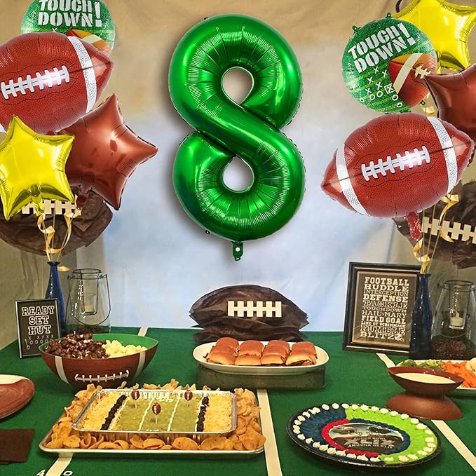 Football Balloons Set Football Birthday Party Decorations Football Touchdown Sports Theme Birthday Party Decoration, Tailgate Game Day Football Theme Supplies Birthday Party Decorations