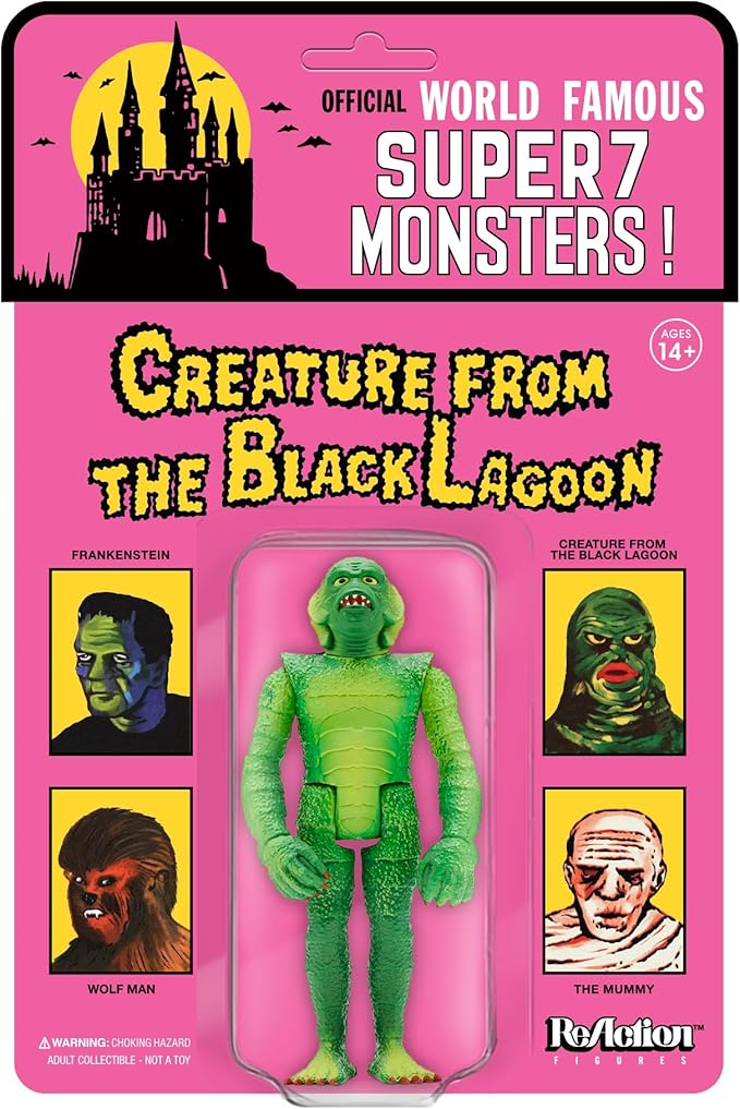 Super7 Universal Monsters Super Creature (Wide Sculpt on Card) - 3.75 in Scale Reaction Figure