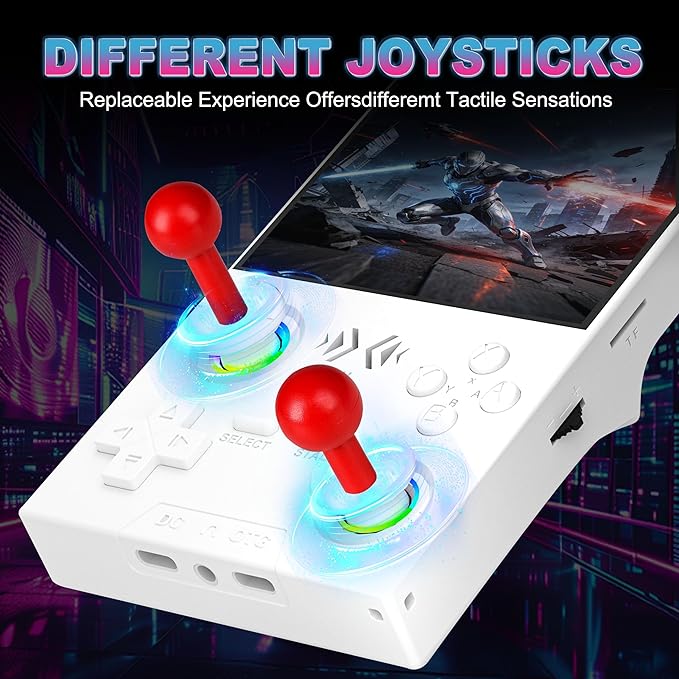 XF40V Retro Gaming Console and Handheld Game Console Pack, 4.0'' IPS Linux System, 64G TF Card & 20000+ Preloaded Classic Games, Portable Retro Game Device
