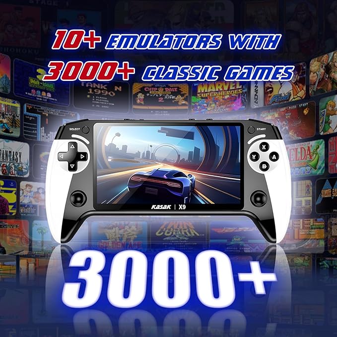 Retro Handheld Game Console of Boy Portable Hand Held Video Games X9 Preloaded Wireless Juegos para Niños Stick TV Pixel Gaming for Kids Sf3000 Plug 'n' Play Drive Systems De Juegos Portátil