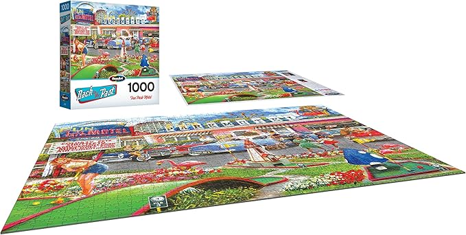 RoseArt - Back to The Past - Fun Park Motel - 1000 Piece Jigsaw Puzzle for Adults